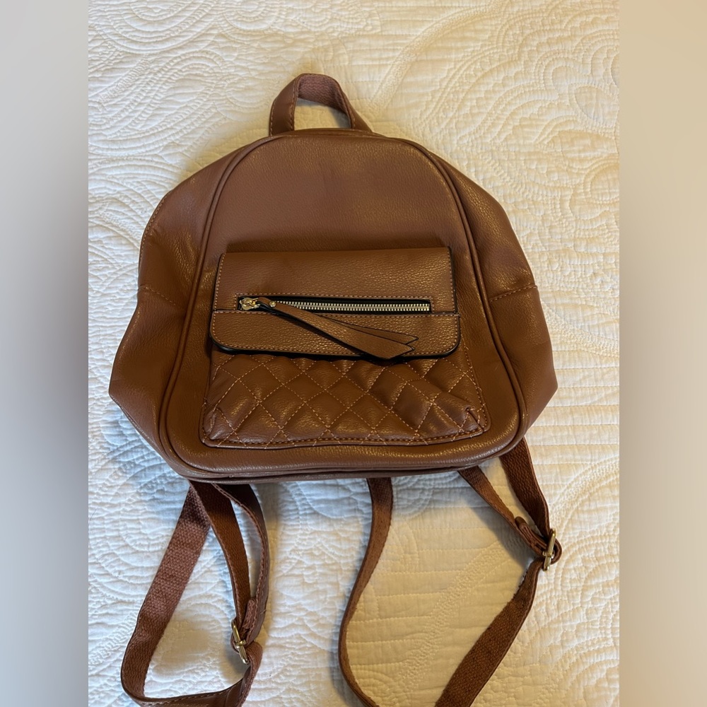 Small backpack with adjustable straps